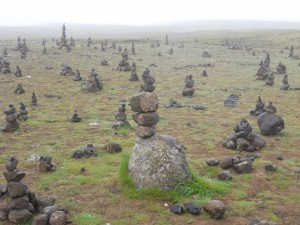 who put these cairns here?